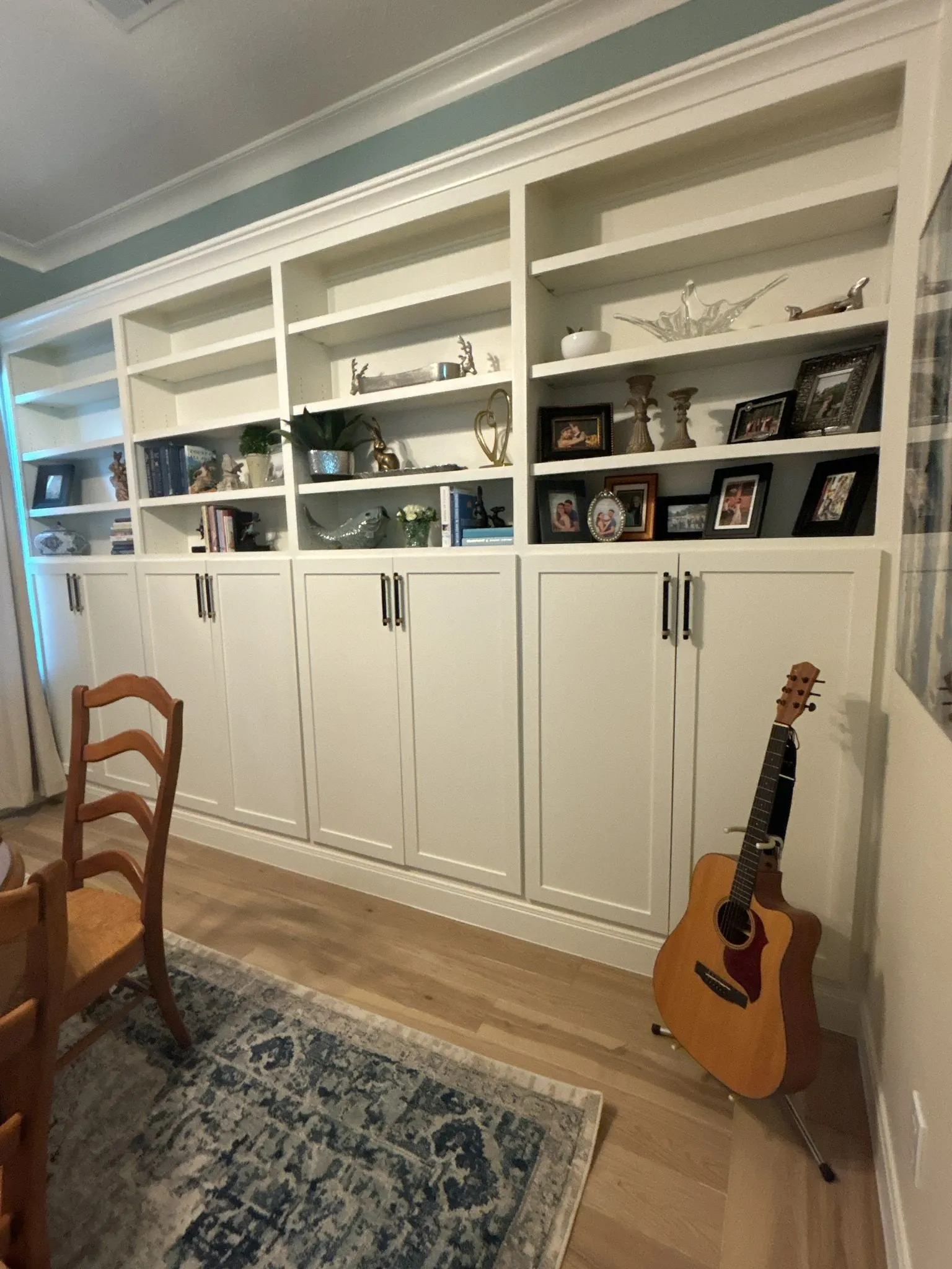 Custom built-in cabinetry and millwork from a whole home renovation in Sterling Ridge, The Woodlands, TX