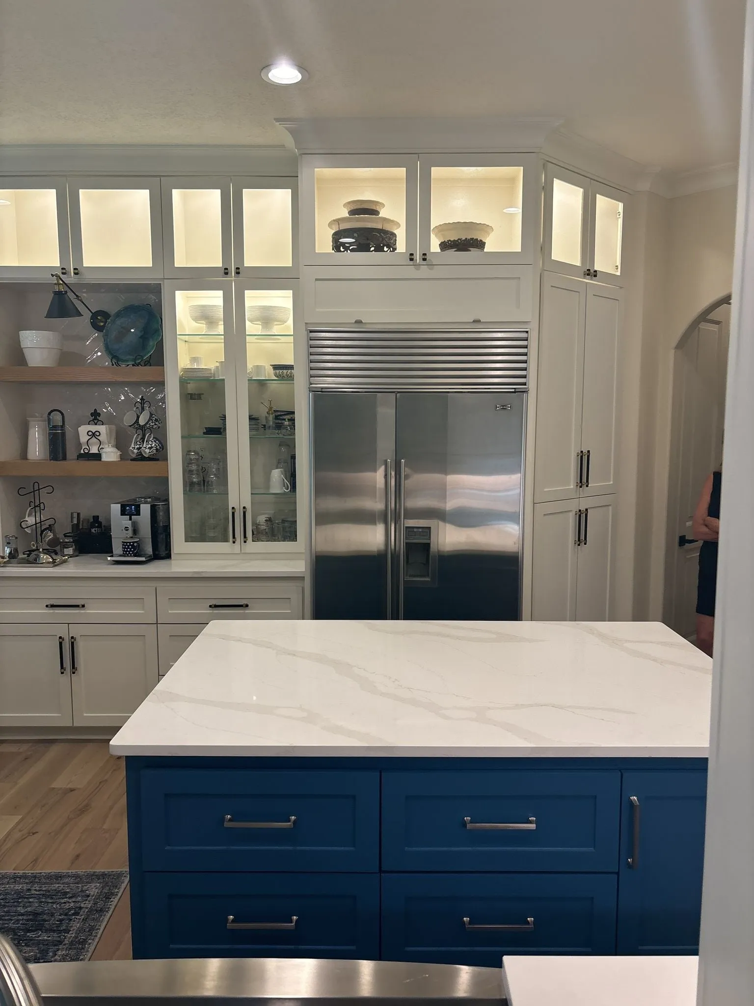 Custom built-in cabinetry and millwork from a whole home renovation in Sterling Ridge, The Woodlands, TX