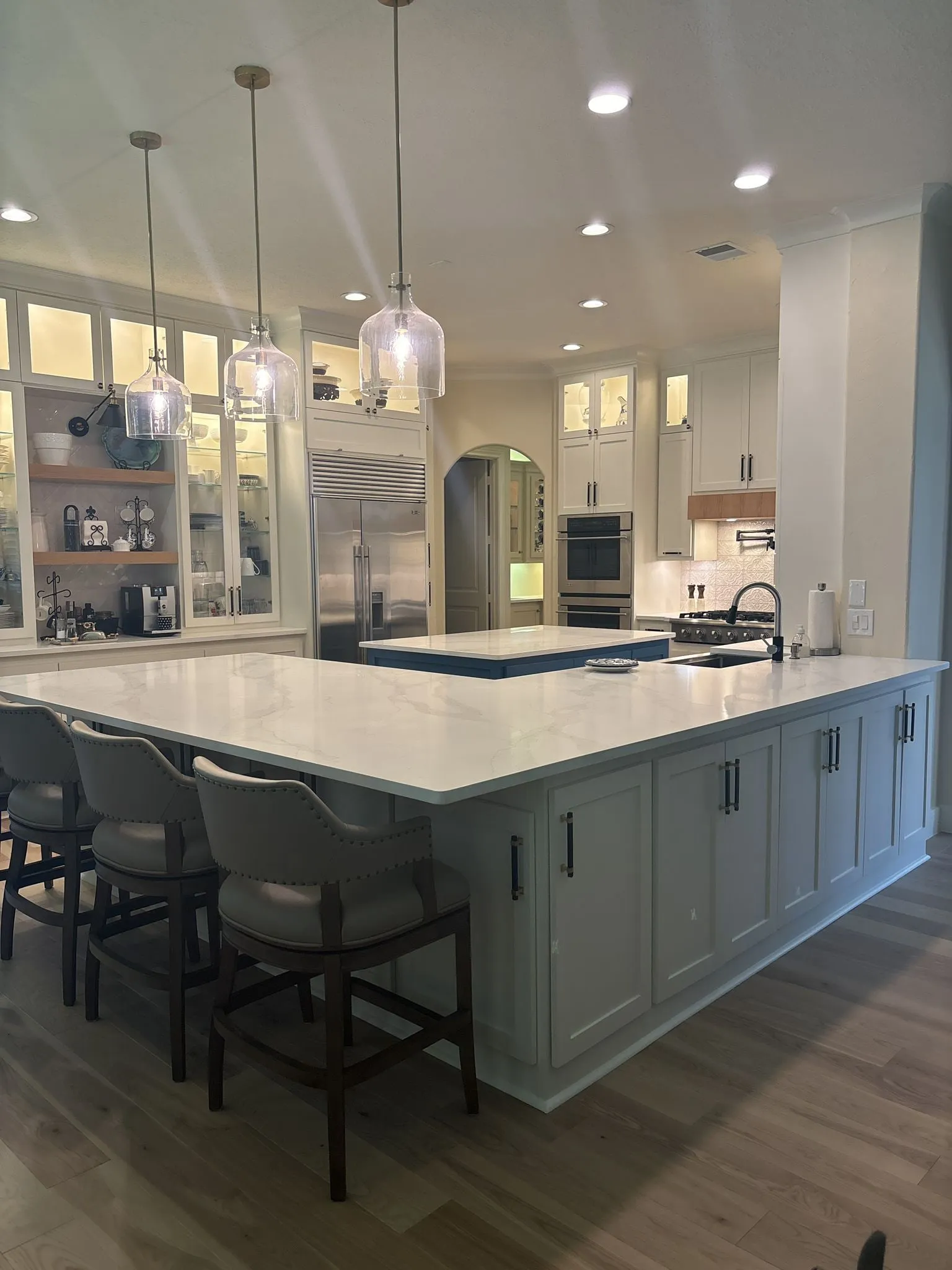 Custom built-in cabinetry and millwork from a whole home renovation in Sterling Ridge, The Woodlands, TX